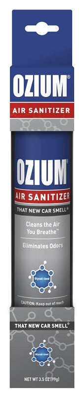 Ozium OZM-22 Air Freshener, 3.5 oz Aerosol Can, New Car