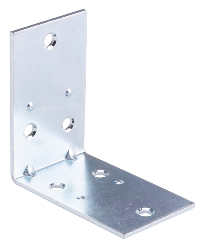 Prosource BH-6033L Corner Brace, 2-1/2 in L, 2-1/2 in W, 2-1/2 in H, Steel, Zinc-Plated, 2 mm Thick Material