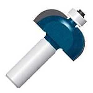 Bosch 85207MC Router Bit, 1-3/8 in Dia Cutter, 2-1/8 in OAL, 1/4 in Dia Shank, 2-Cutter, Steel