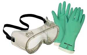 Safety Works SWX00137 Gloves and Goggles Kit, Clear