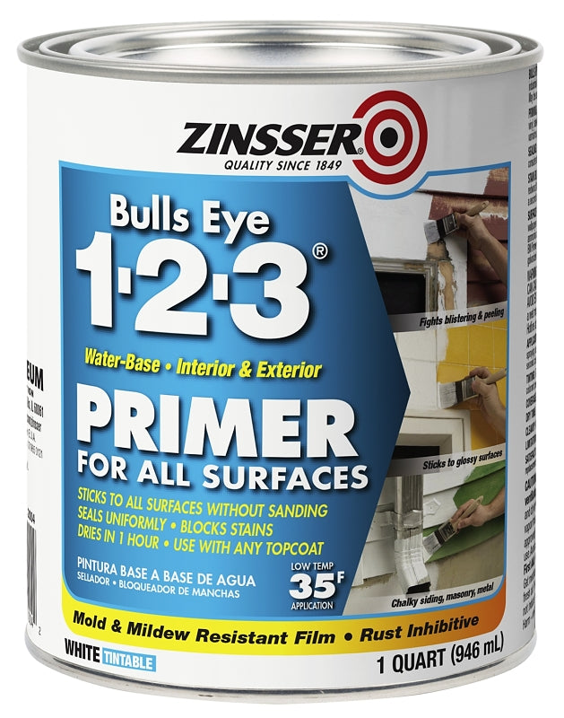 Zinsser 02004 Primer, White, 1 qt