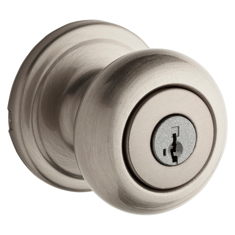 Kwikset Signature Series 740H15SMT6AL/RCS Keyed Entry Knob, Steel, Satin Nickel