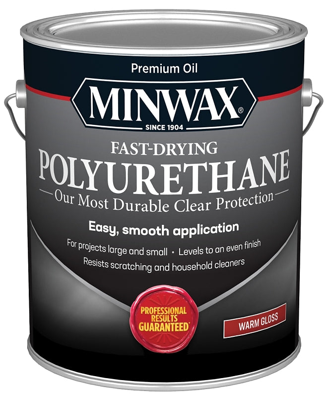 Minwax 319100000 Polyurethane, Gloss, Liquid, Clear, 2.5 gal, Can