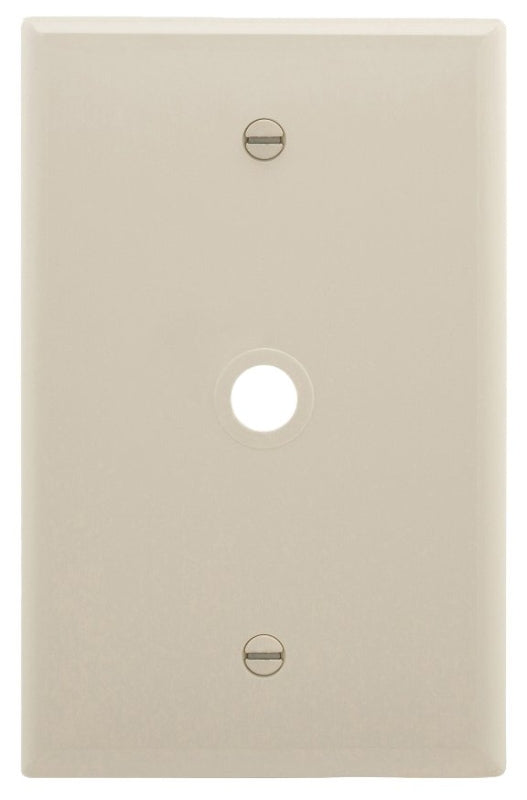 Eaton Wiring Devices PJ11LA Wallplate, 4.87 in L, 3.12 in W, 1 -Gang, 1 -Port, Polycarbonate, Light Almond