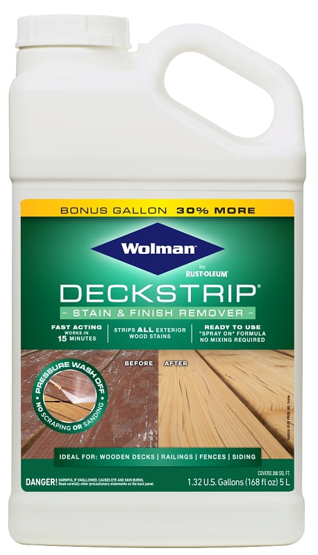 Wolman 14446 Stain/Finish Remover, Liquid, Solvent-Like, 1 gal
