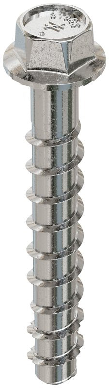 Simpson Strong-Tie Titen HD THD37300HC30 Heavy-Duty Screw Anchor, 3/8 in Dia, 3 in L, Carbon Steel, Zinc Plated