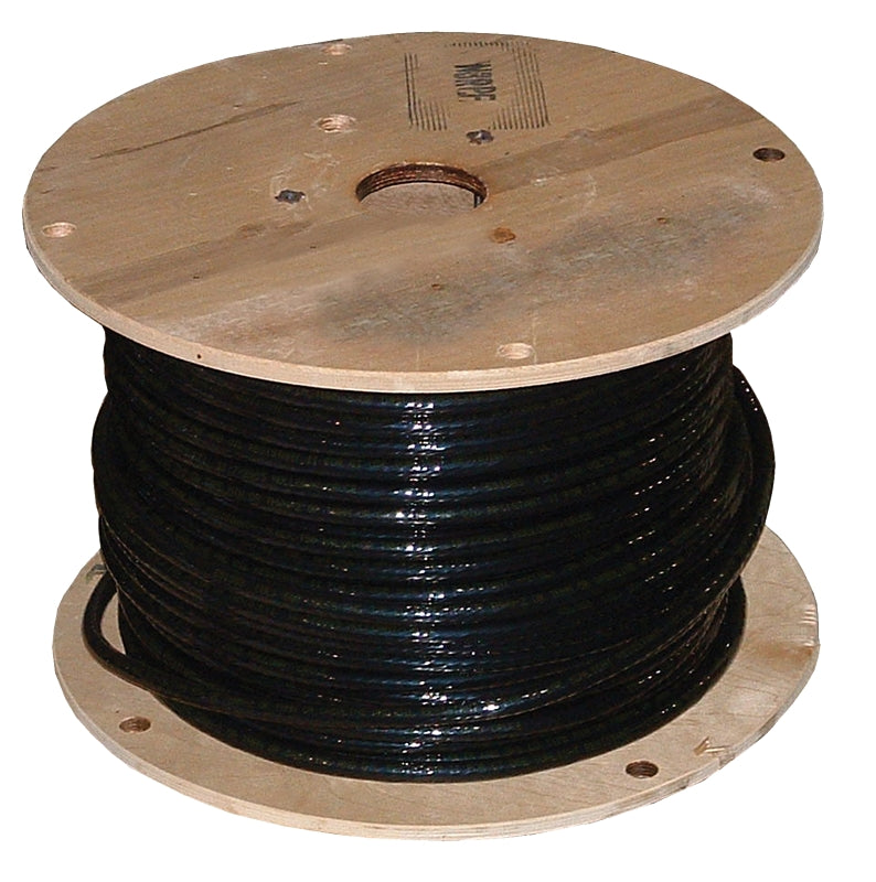 Southwire 1BLK-STRX500 Building Wire, 1 AWG Wire, 1 -Conductor, 500 ft L, Copper Conductor, Nylon Sheath