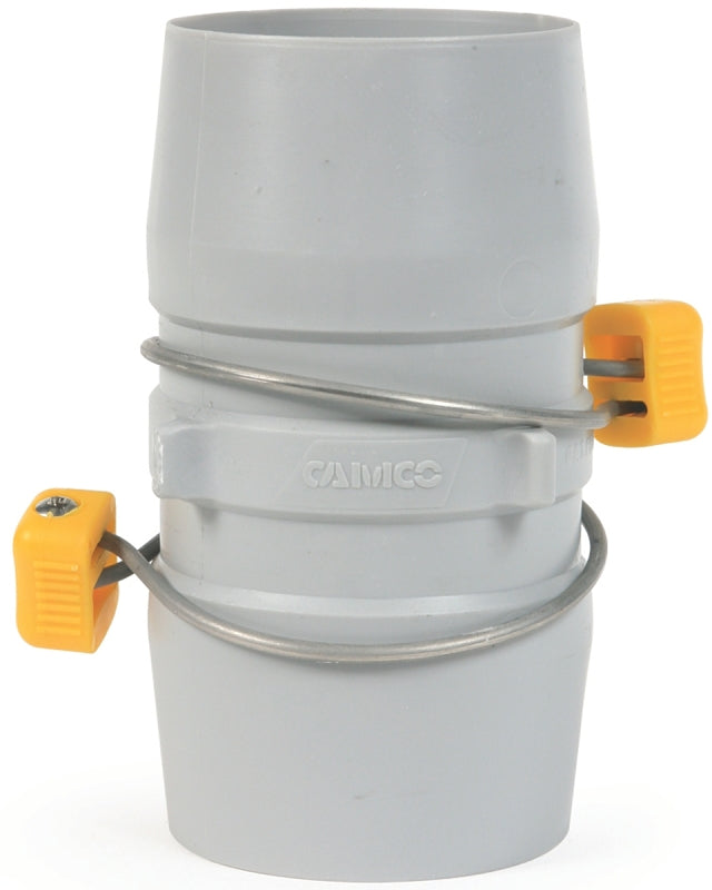Camco Easy Slip 39163 Hose Coupler, 3 in ID, 80 psi Pressure, Plastic