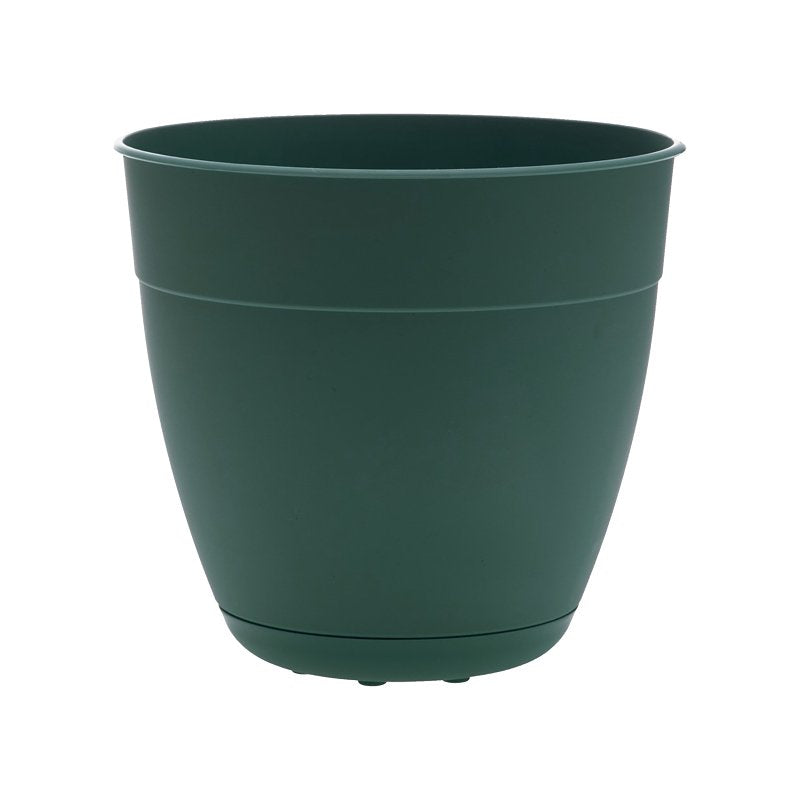 Bloem DAY0655 Planter, 6 in Dia, 5-3/4 in H, Round, Plastic, Turtle Green