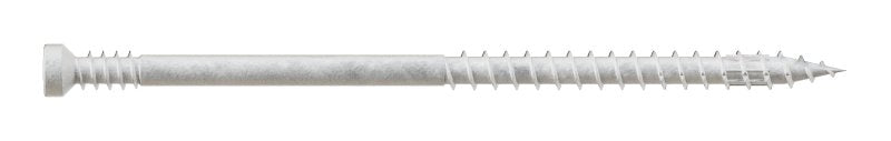 Simpson Strong-Tie FT07300R100W Screw, #7 Thread, 3 in L, Serrated Thread, Trim Head, 6-Lobe Drive