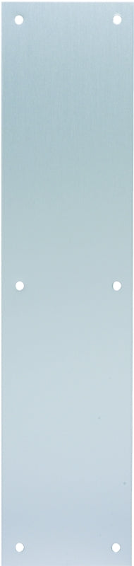 Schlage C8200PA28 3.5X1 Push Plate, Aluminum, Anodized, 15 in L, 3-1/2 in W