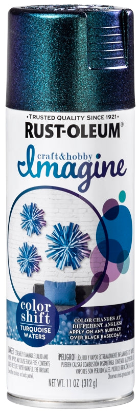 Rust-Oleum Imagine 353336 Craft Spray Paint, Turquoise Waters, 11 oz, Can