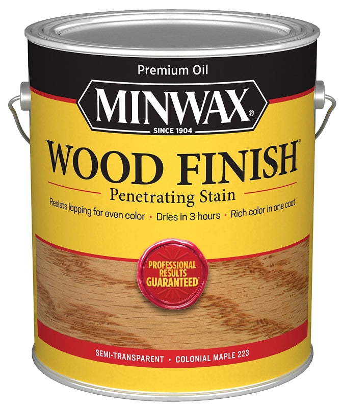 Minwax Wood Finish 710750000 Wood Stain, Colonial Maple, Liquid, 1 gal, Can