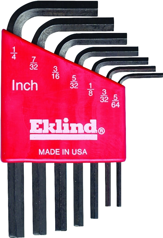 Eklind 10107 Hex Key Set, 7-Piece, Steel, Black