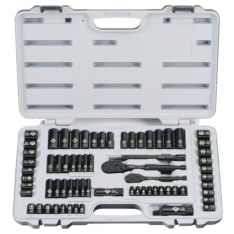 SOCKET SET 69PC BLACK CHROME