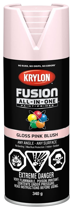 Krylon 427170007 Spray Paint, Gloss, Pink Blush, 12 oz, Can