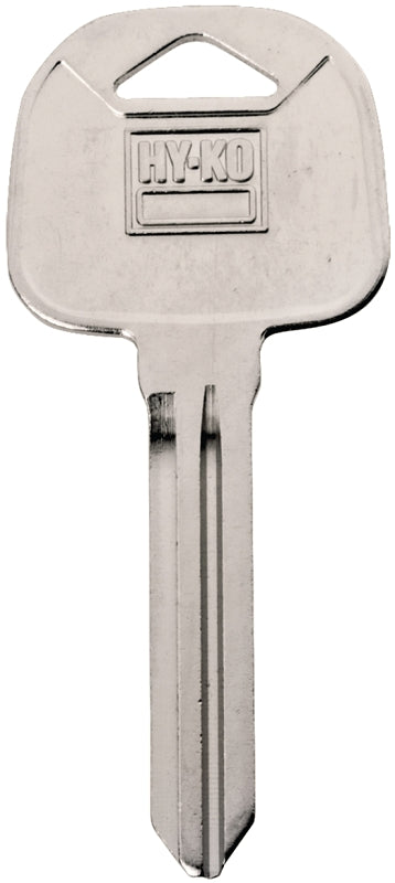 Hy-Ko 11010HY15 Automotive Key Blank, Brass, Nickel, For: Hyundai Vehicle Locks