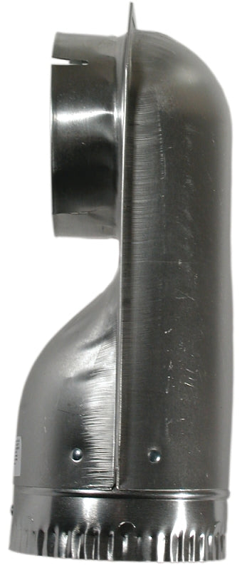 Builder's Best SAF-T-DUCT 010155 Offset Elbow, 4.2 in Connection, Male x Female Thread, Aluminum