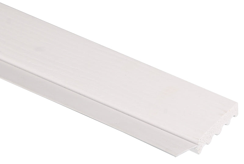 Gossen 236009706 Garage Door Weather Strip, 2 in W, 7/16 in Thick, 9 ft L, PVC, White