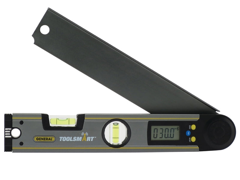 General ToolSmart TS02 Angle Finder, 0 to 225 deg, Digital, LCD Display, Aluminum