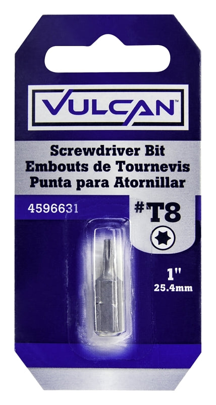 Vulcan 307081OR Screwdriver Bit, Hex Shank, S2 Chrome Molybdenum Steel