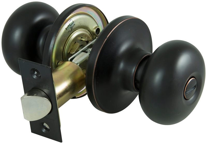 ProSource Privacy Lockset, Tubular Design, Stainless Steel