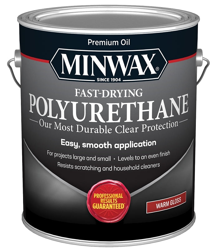 Minwax 319110000 Polyurethane, Semi-Gloss, Liquid, Clear, 2.5 gal, Can