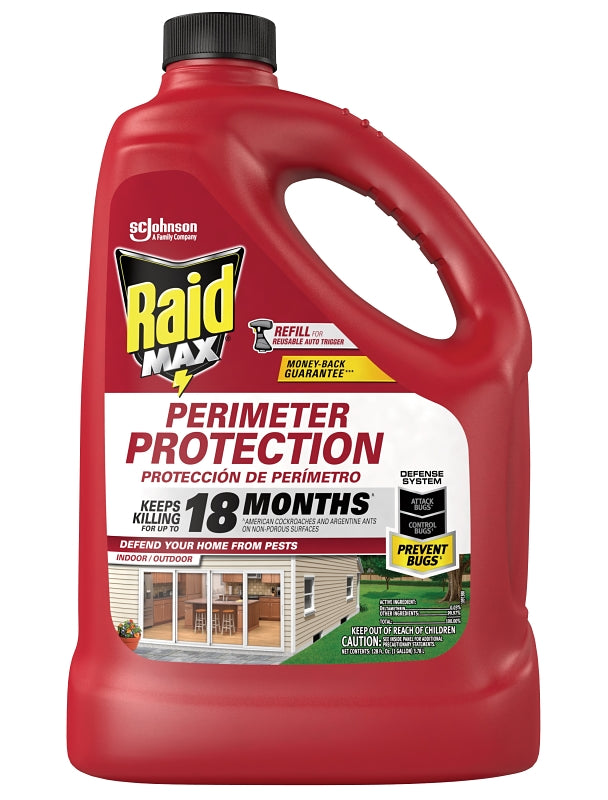 Raid Max 71111 Perimeter Protection Refill, Liquid, 128 oz, Bottle
