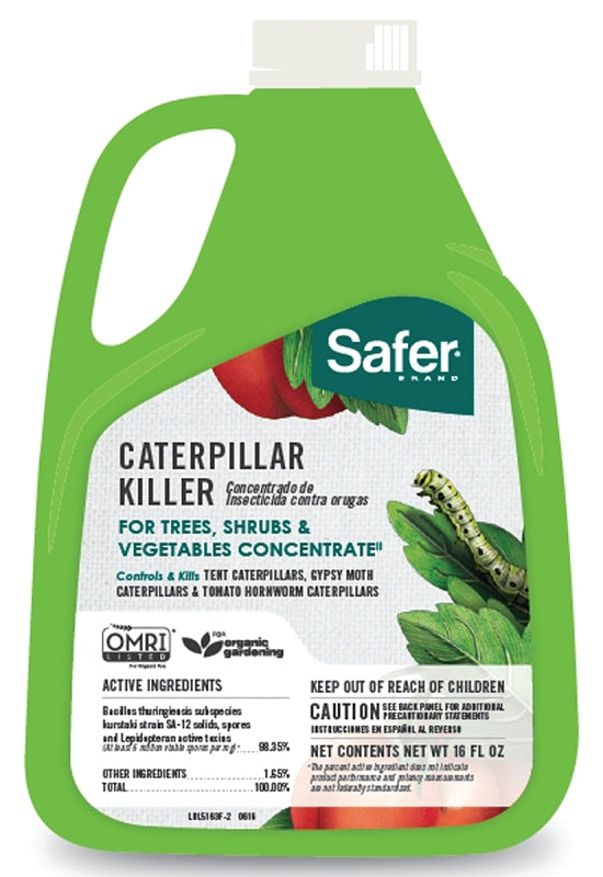 Safer 5163-6 Caterpillar Killer, Liquid, 16 oz