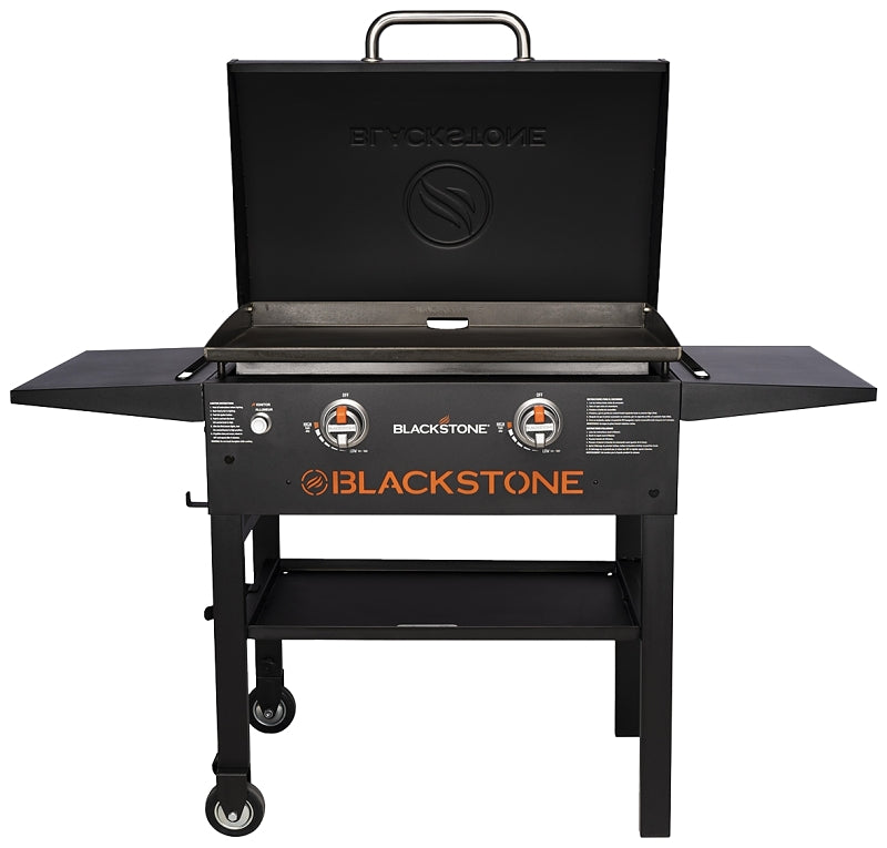 Blackstone 2287 Griddle with Hood, 24,000 Btu, Propane, 2-Burner, 524 sq-in Primary Cooking Surface