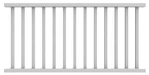 Xpanse Select 73012418 Rail Kit, 6 ft L Actual, Square Profile, Vinyl, White