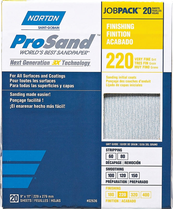 02636 SANDPAPER PRO 9X11 220