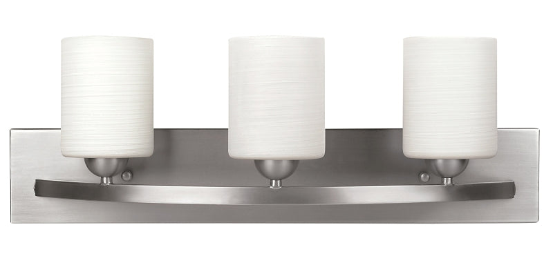 Canarm IVL370A03BPT Vanity Light, 100 W, 3-Lamp, A19 Lamp, Steel Fixture, Brushed Pewter Fixture