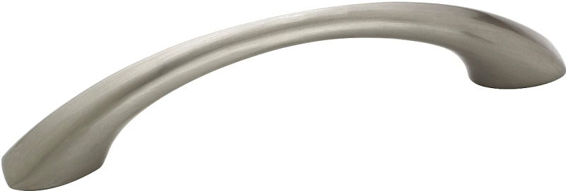 Amerock BP53003G10 Cabinet Pull, 4-13/16 in L Handle, 1-1/16 in Projection, Zinc, Satin Nickel