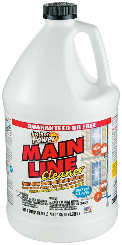 Instant Power 1801 Main Line Cleaner, 1 gal, Liquid, Clear