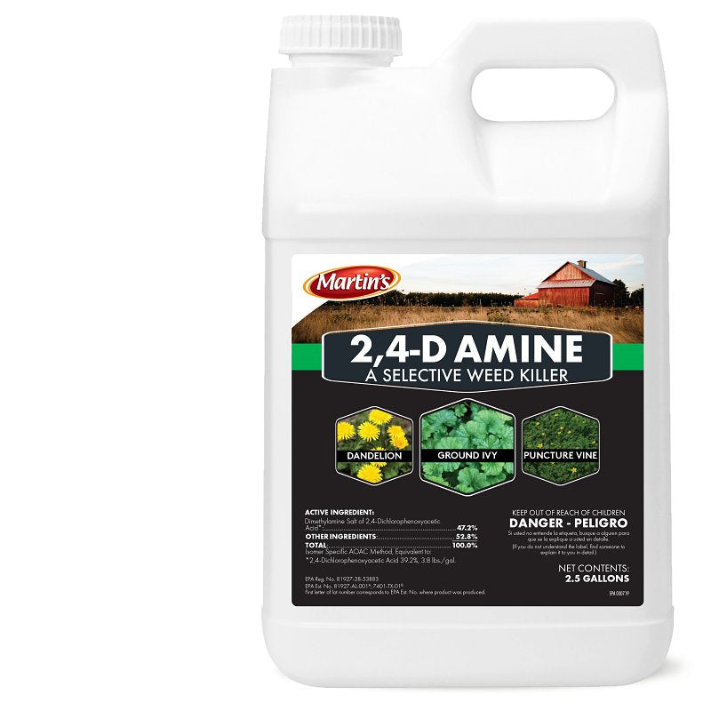 Martin's 82210010 Weed Killer, Liquid, 2.5 gal