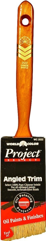 Linzer WC2522-2 Paint Brush, 2 in W, 2-1/2 in L Bristle, China Bristle, Sash Handle