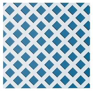 UFP 275429/148262 Lattice Panel, 2 ft W, 8 ft H, PVC, White