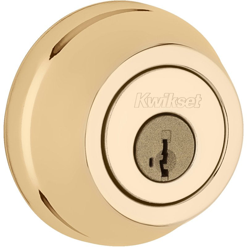 DEADBOLT SNGL CYL GRD2 POLBRSS