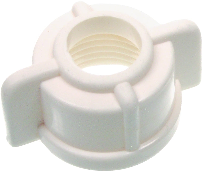 Danco 73114B Faucet Tailpiece Nut, Universal, Plastic, White