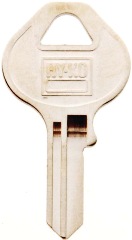 Hy-Ko 11010M13 Key Blank, Brass, Nickel, For: Master Locks and Padlocks