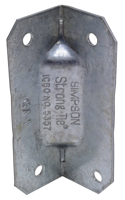 Simpson Strong-Tie GA GA1 Gusset Angle, 2-3/4 in H, Steel, Galvanized/Zinc