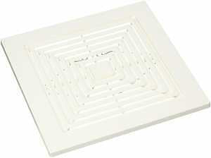 Broan BP90 Bathroom Exhaust Fan Grille/Cover, 9 in L, 9-1/4 in W, White Polymeric, White