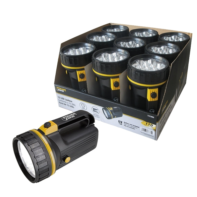 PowerZone LFL213-4D 13 LED Lantern, 6 V Battery, LED Lamp, Plastic