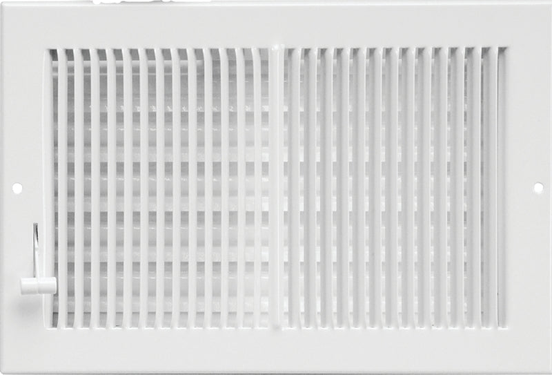 Imperial RG0289 Multi-Shutter Register, 5-1/4 in L, 11-1/4 in W, Steel, White