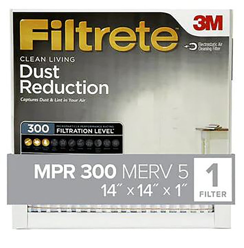 Filtrete 311-4 Air Filter, 14 in L, 14 in W, 5 MERV, 300 MPR