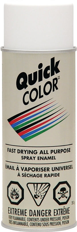 Rust-Oleum J2852830 Enamel Spray Paint, Flat, White, 10 oz, Can