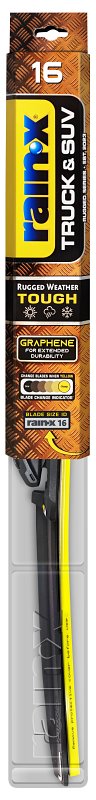 Rain-X Truck & SUV 870216 Wiper Blade, Beam Blade, 16 in L Blade, Synthetic Rubber