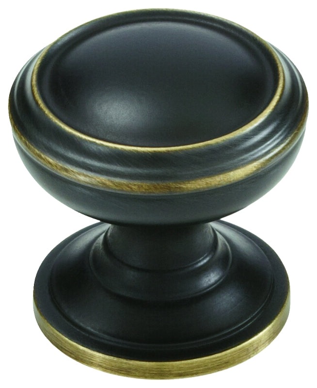 Amerock Revitalize Series BP55342VB Cabinet Knob, 1-1/4 in Projection, Zinc, Venetian Bronze