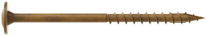 Simpson Strong-Tie CBT08212R200 Construction Screw, #8 Thread, 2-1/2 in L, Serrated Thread, Wafer Head, 200